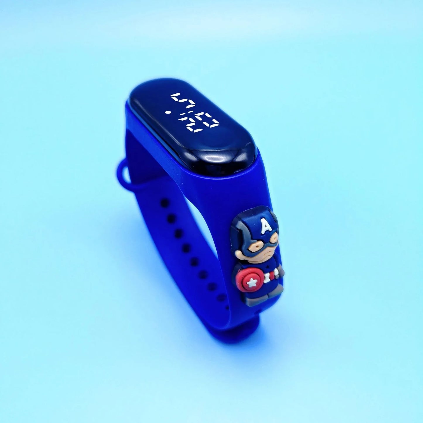Cartoon Marvel Children's Watch Fashion Watches Electronic Digital LED Display Watches Waterproof Holiday Gift Kids Watches