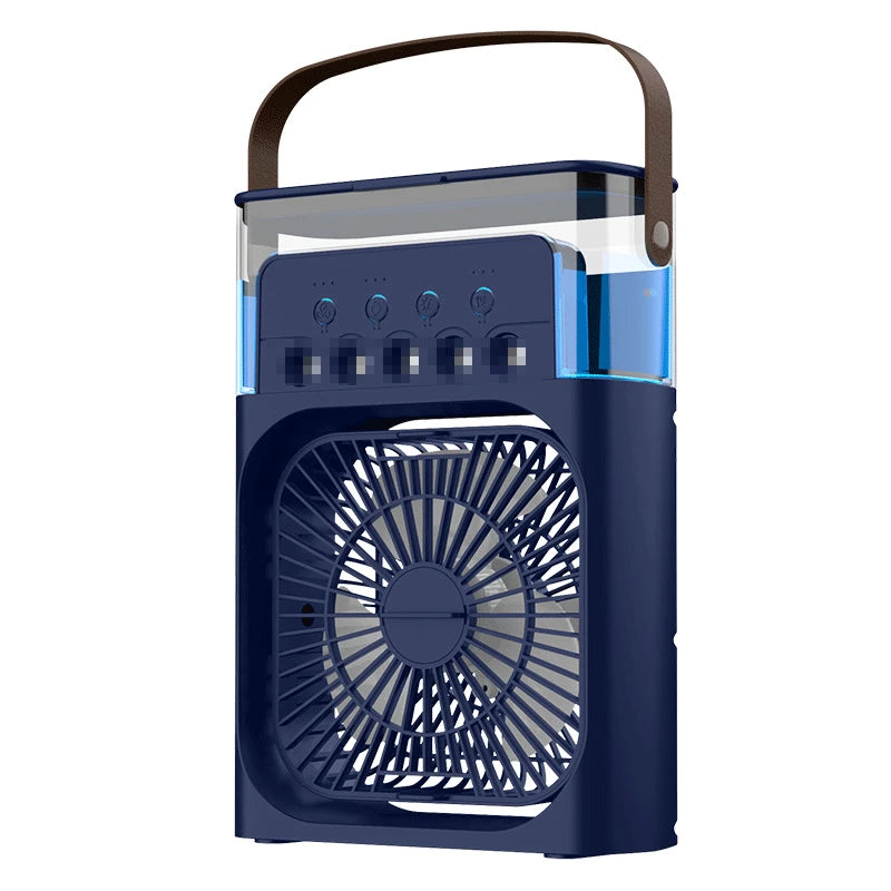 5-Nozzle Mist Spray Fan - Powerful Yet Quiet USB Desk Fan with Cooling Humidification, Perfect for Student Dorm,Office Workspace