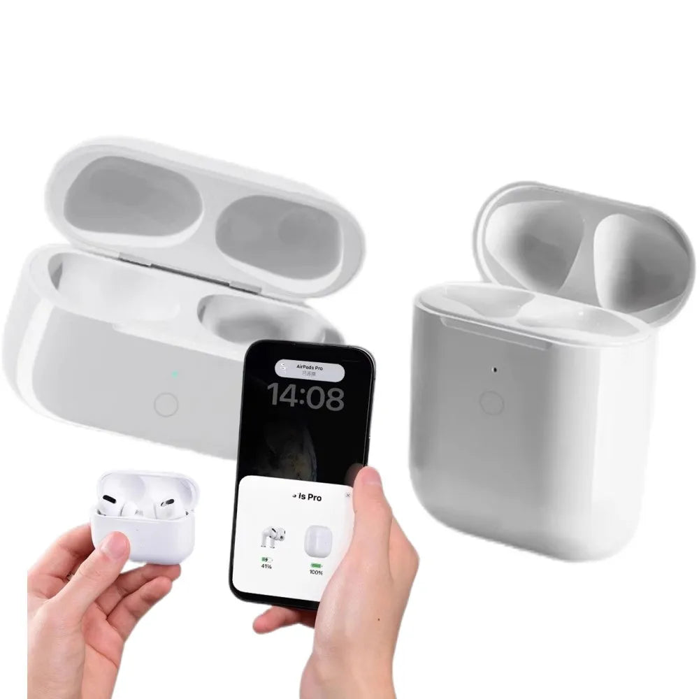 Wireless Charging Case for AirPods Pro 2nd and 1st Gen with Bluetooth-Compatible Sync Button and 450mAh Battery Airpods3 4 Charg