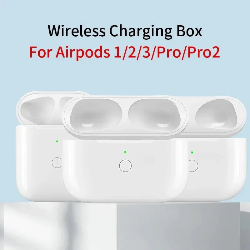 Replacement Original Charging Box For Airpods Pro 1 2 3 Bluetooth Earphone Battery Charger Case With LED Indicator Light