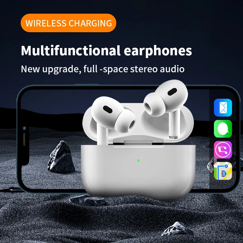 Airs Pro Wireless Headphones Bluetooth Headphones Fake AirPods with Microphone Charging Case Headphones for All Smartphones
