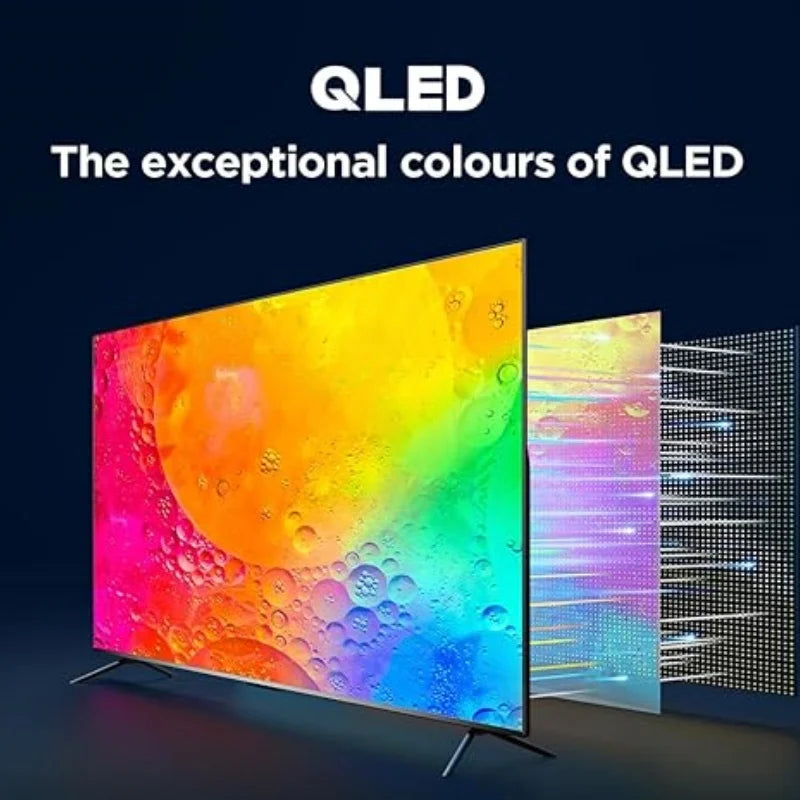TCL 43RC650K 43-inch QLED Pro Television, 4K Ultra HD, Roku TV ,43RC650K