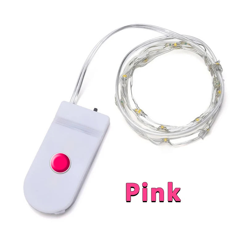 LED String Lights 2M 20 LEDs CR2032 Battery Box Powered IP65 Waterproof for Party Wedding Indoor Christmas Decoration