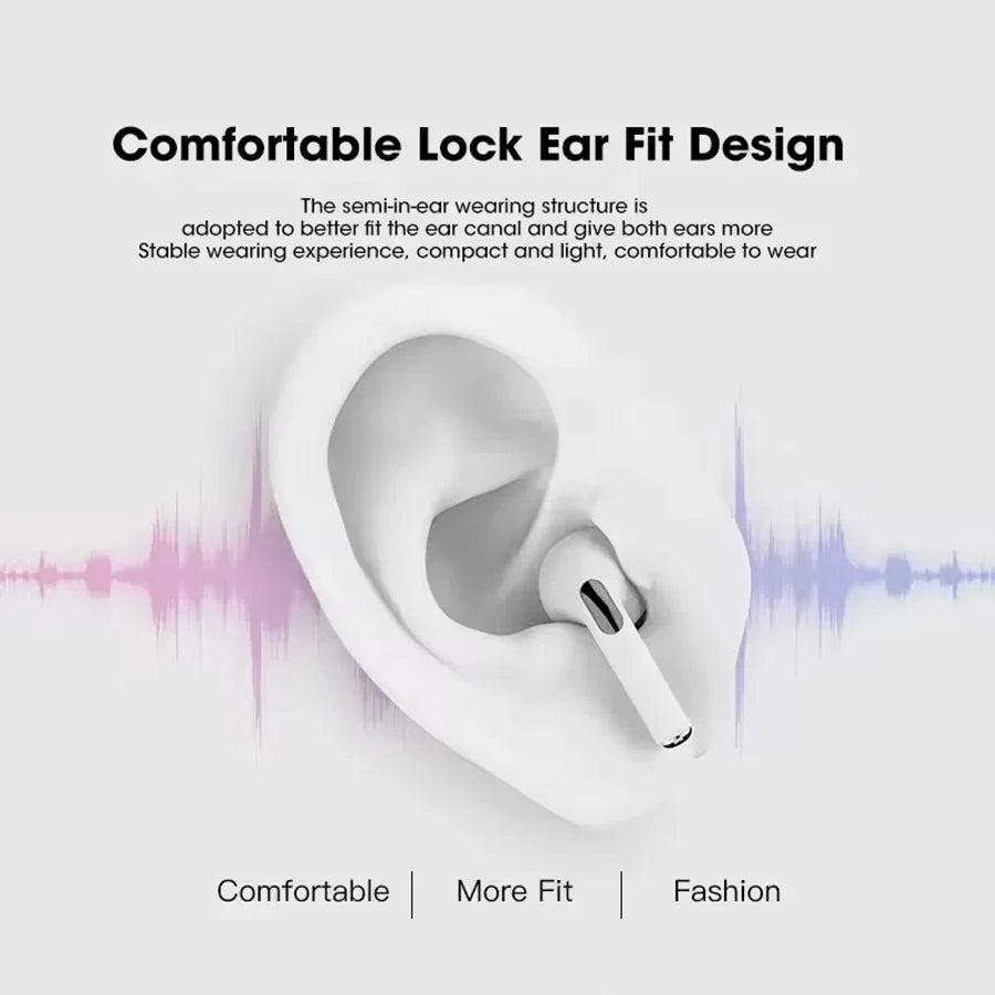 Air Pro4 Wireless Headphones - Over-Ear Headphones for Dual Ear Canal, Long Battery Life, Suitable for Running, Low-End Bass, Sp