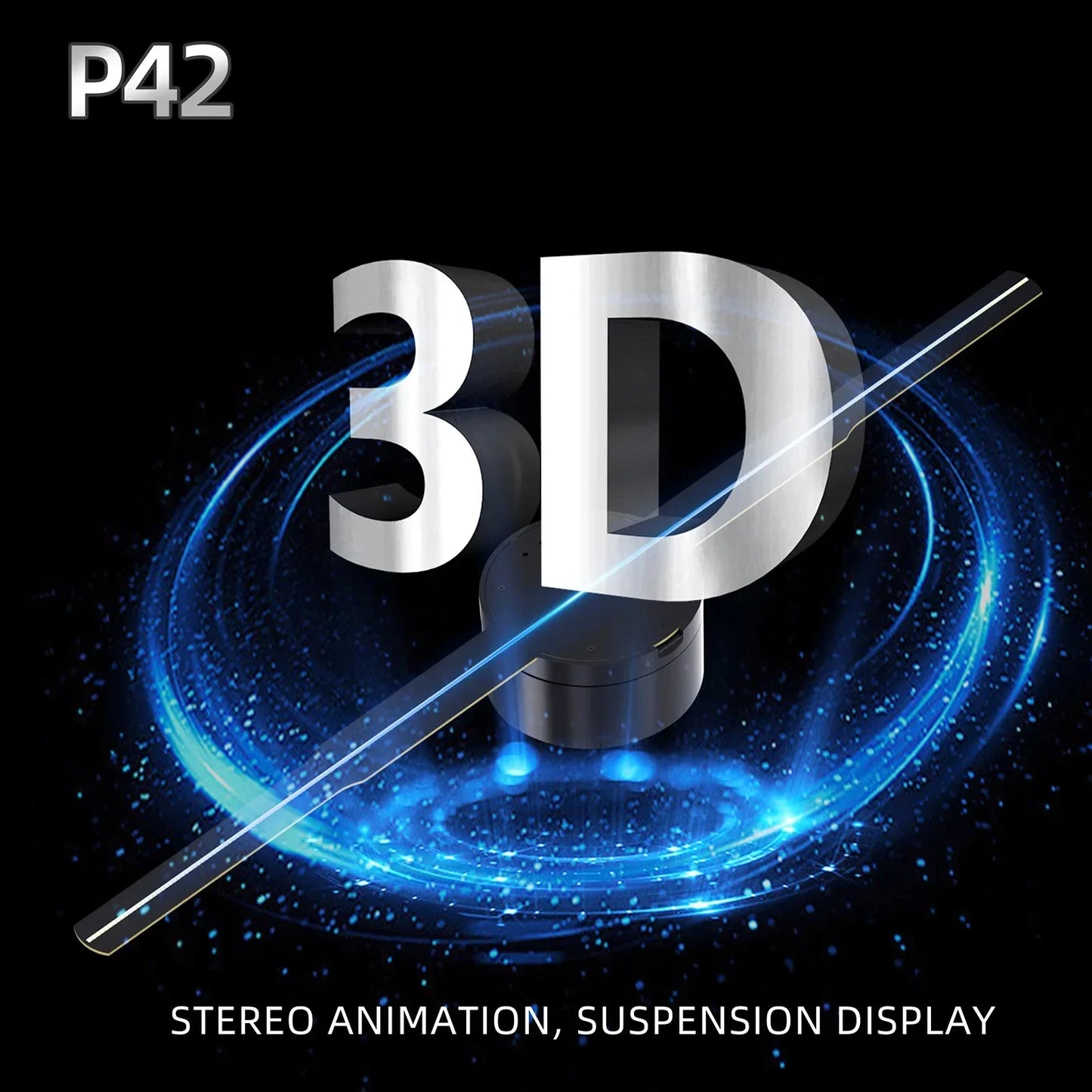 3D Hologram Projector Fan Wall-mounted Wifi LED Player Sign Holographic Lamp Remote Advertising Display Image video LED Display