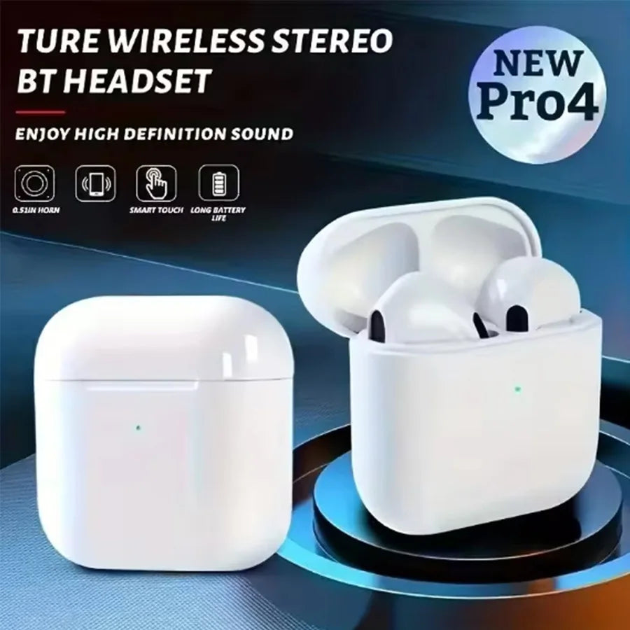 Air Pro4 Wireless Headphones - Over-Ear Headphones for Dual Ear Canal, Long Battery Life, Suitable for Running, Low-End Bass, Sp