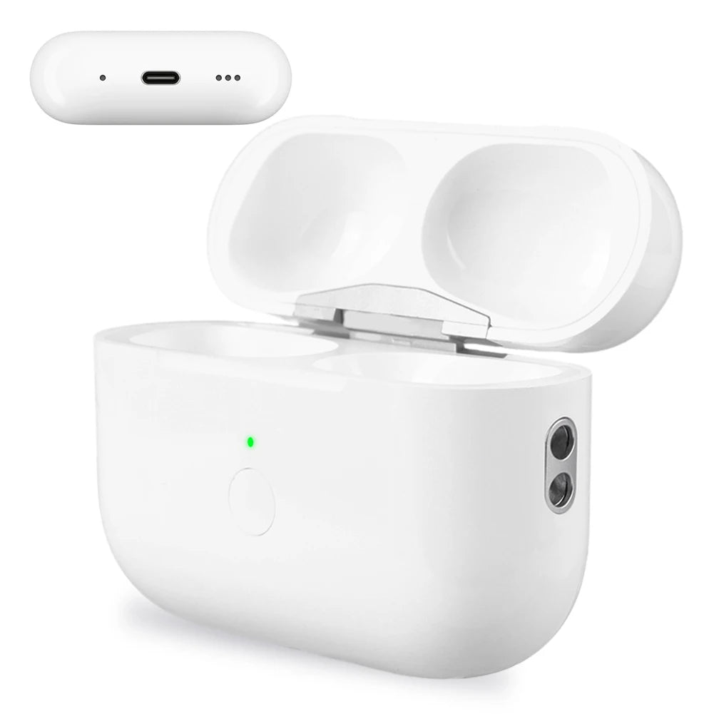 600/450mAh Wireless Charging Box For AirPods Pro 2nd 2022 & 1st 2019 Gen Replacement Charging Case with BT Pairing Sync Button
