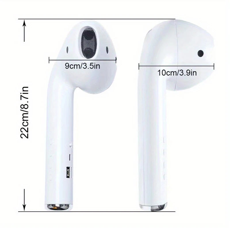 Wireless Speaker AirPods Model With Oversized Shape Spoof Subwoofer GiantSecond Generation Big Headphones Inserted U Disk TF