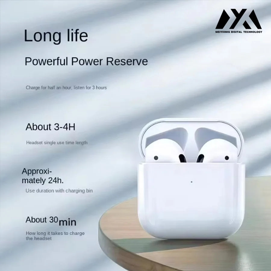Air Pro4 Wireless Headphones - Over-Ear Headphones for Dual Ear Canal, Long Battery Life, Suitable for Running, Low-End Bass, Sp