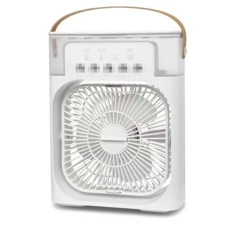 5-Nozzle Mist Spray Fan - Powerful Yet Quiet USB Desk Fan with Cooling Humidification, Perfect for Student Dorm,Office Workspace