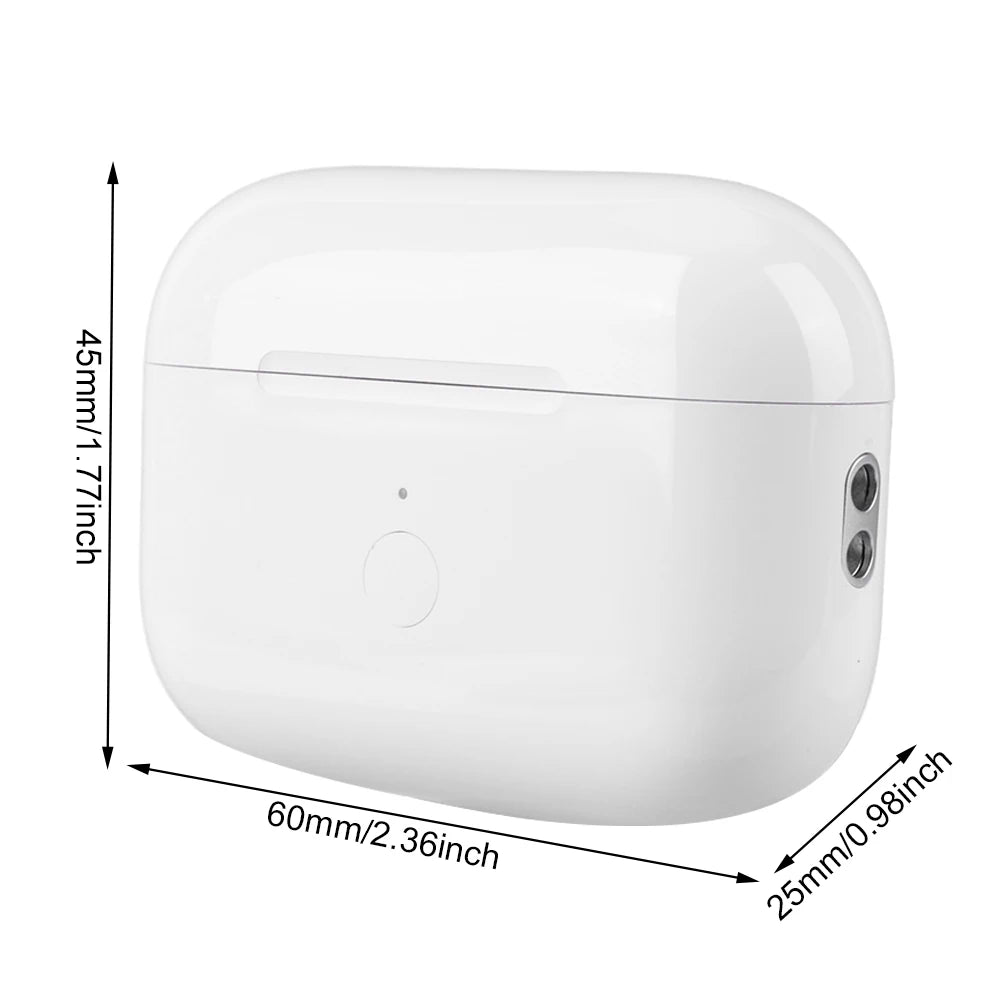 600/450mAh Wireless Charging Box For AirPods Pro 2nd 2022 & 1st 2019 Gen Replacement Charging Case with BT Pairing Sync Button