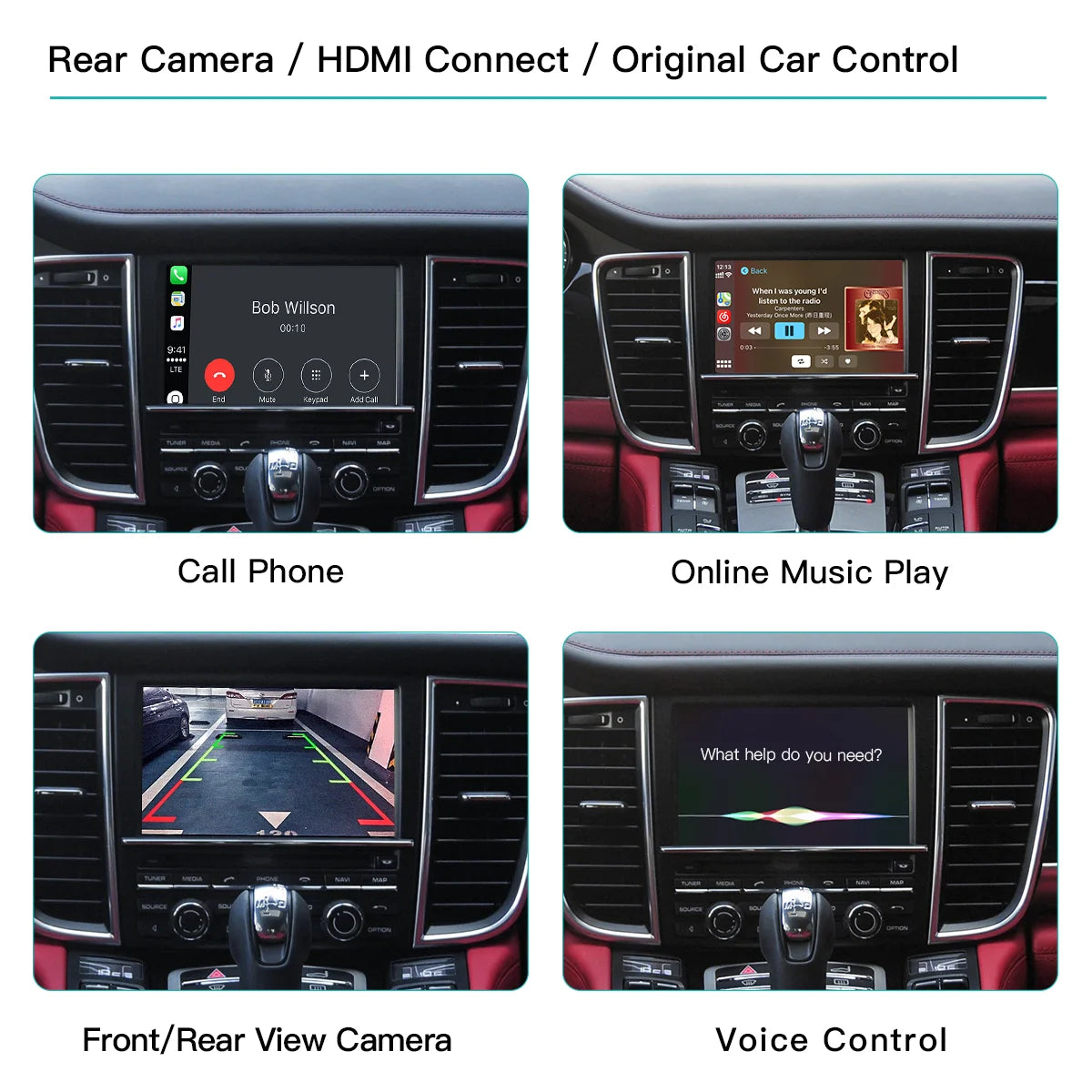 AUTOABC Wireless Carplay Module for Porsche PCM3.1 Cayenne Macan 911 Panamera Bosxter Android Auto Car Accessories Airplay carp