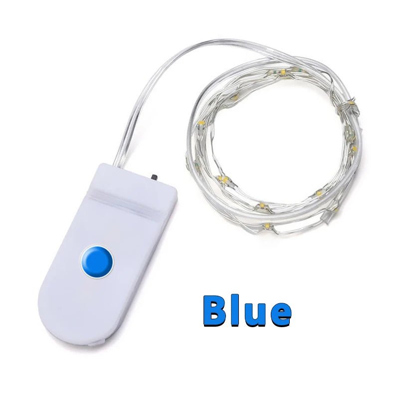 LED String Lights 2M 20 LEDs CR2032 Battery Box Powered IP65 Waterproof for Party Wedding Indoor Christmas Decoration