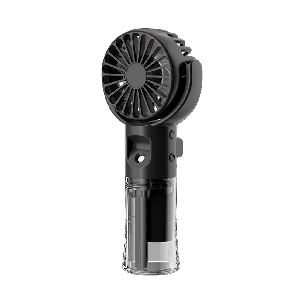 Mini Handheld Humidifier Fan Portable Mist Fan USB Rechargeable Battery Fast Charging Water Spray Hand Fan with Humidifier