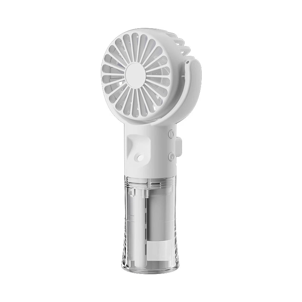 Mini Handheld Humidifier Fan Portable Mist Fan USB Rechargeable Battery Fast Charging Water Spray Hand Fan with Humidifier