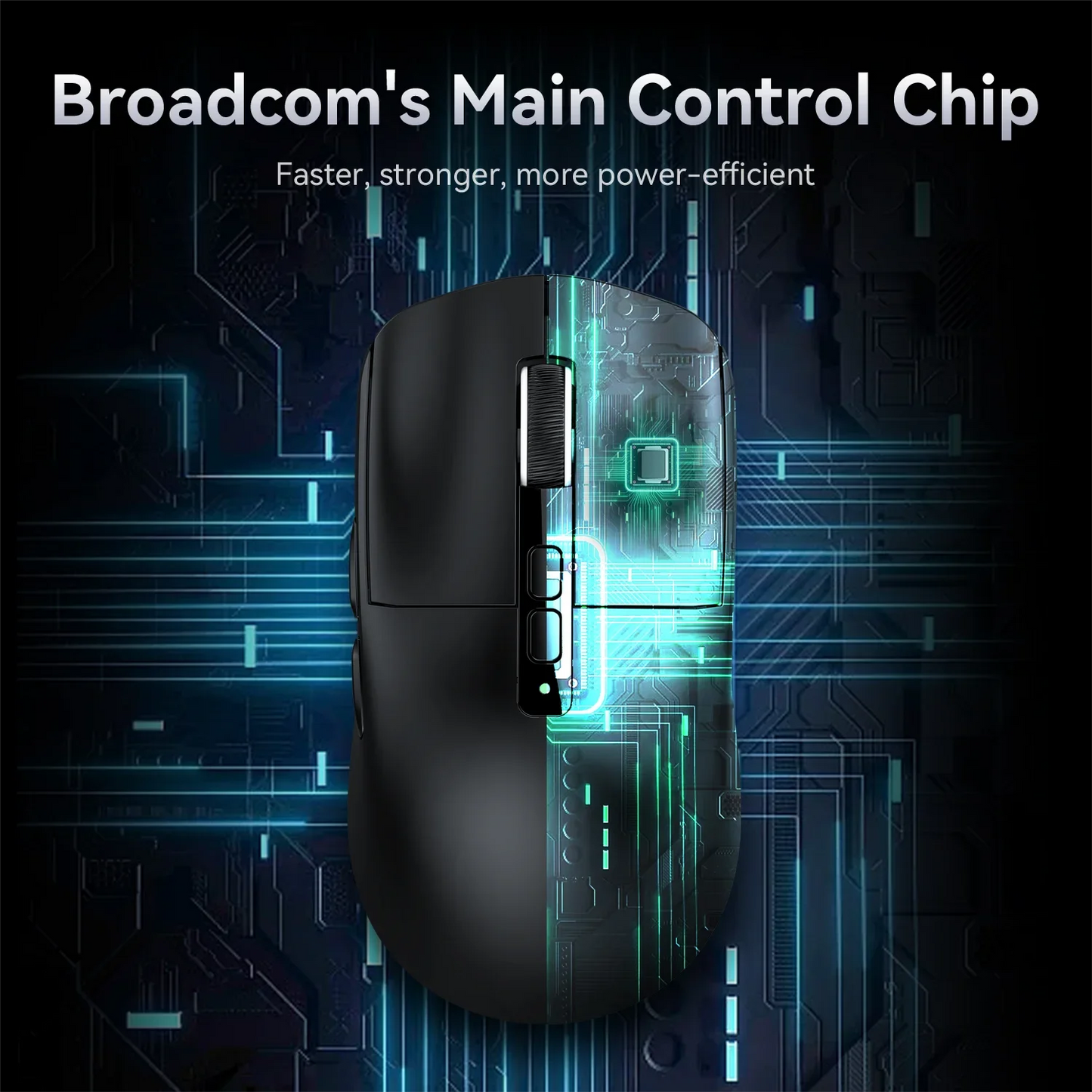 Attack Shark X6 PixArt PAW3395 Gaming Mouse, Bluetooth Tri-Mode Connection, RGB Touch Magnetic Charging Base