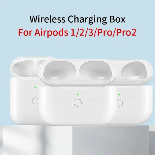 Replacement Original Charging Box For Airpods Pro 1 2 3 Bluetooth Earphone Battery Charger Case With LED Indicator Light