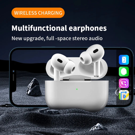 Airs Pro Wireless Headphones Bluetooth Headphones Fake AirPods with Microphone Charging Case Headphones for All Smartphones