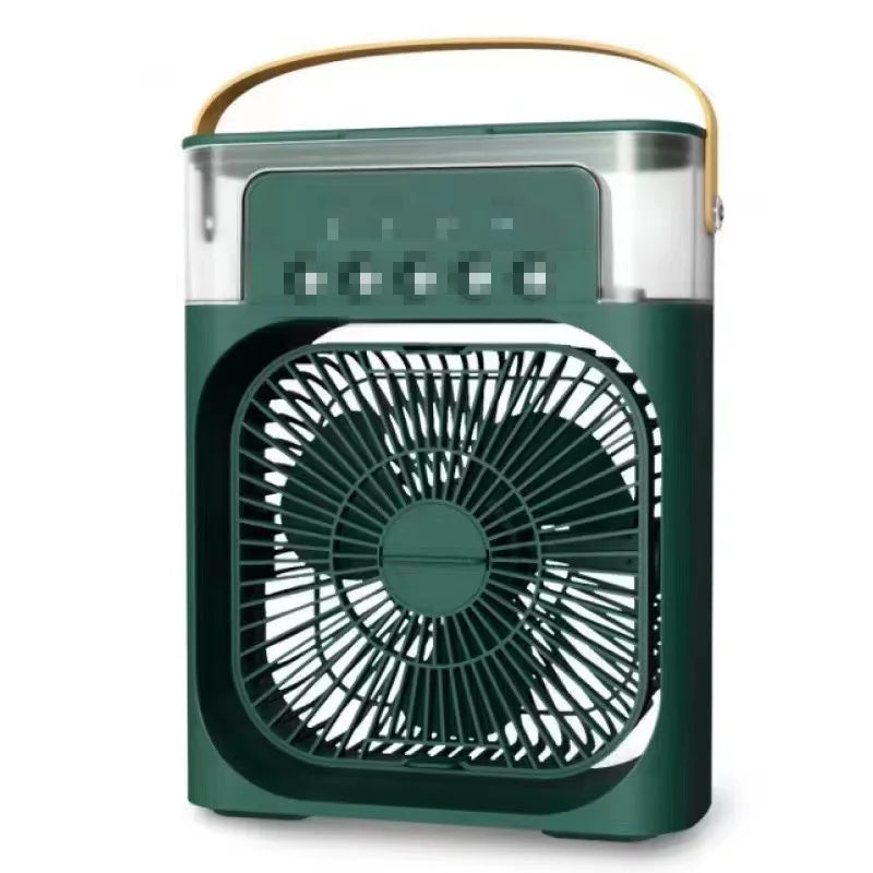 5-Nozzle Mist Spray Fan - Powerful Yet Quiet USB Desk Fan with Cooling Humidification, Perfect for Student Dorm,Office Workspace