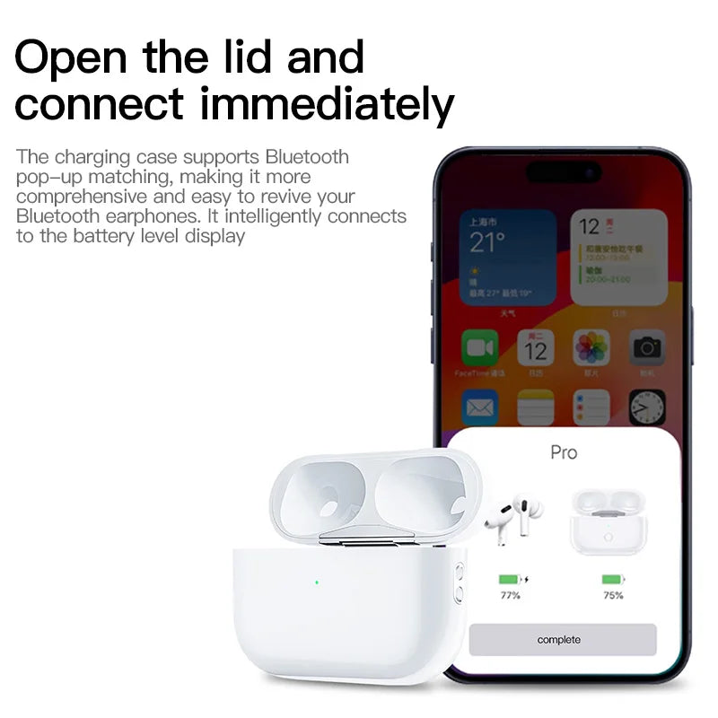 Replacement Original Charging Box For Airpods Pro 1 2 3 Bluetooth Earphone Battery Charger Case With LED Indicator Light