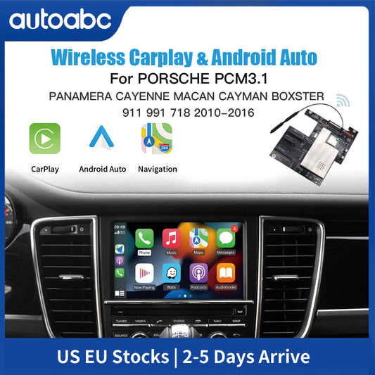 AUTOABC Wireless Carplay Module for Porsche PCM3.1 Cayenne Macan 911 Panamera Bosxter Android Auto Car Accessories Airplay carp